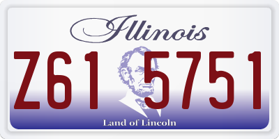 IL license plate Z615751