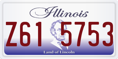 IL license plate Z615753