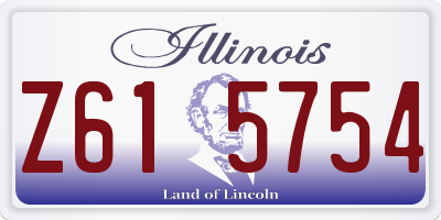 IL license plate Z615754