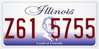 IL license plate Z615755