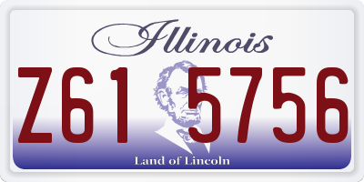 IL license plate Z615756