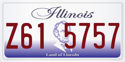 IL license plate Z615757