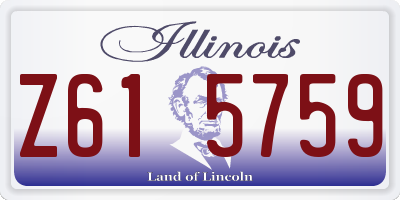 IL license plate Z615759