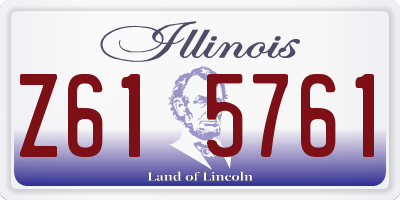 IL license plate Z615761