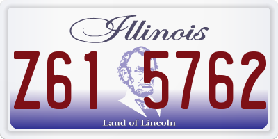 IL license plate Z615762