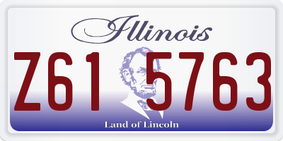 IL license plate Z615763