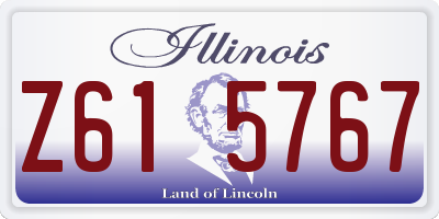 IL license plate Z615767