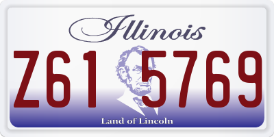 IL license plate Z615769