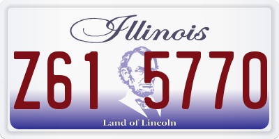IL license plate Z615770