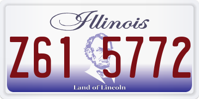 IL license plate Z615772