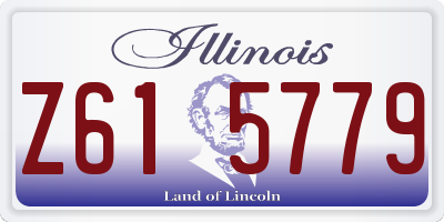 IL license plate Z615779