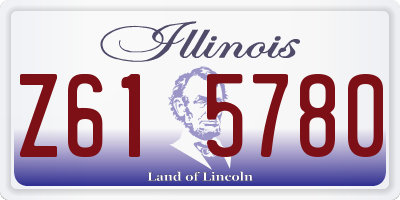 IL license plate Z615780