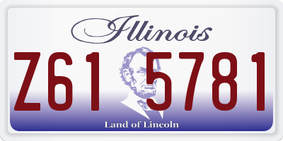 IL license plate Z615781