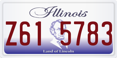 IL license plate Z615783
