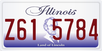 IL license plate Z615784