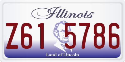 IL license plate Z615786