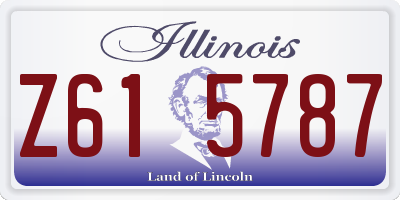 IL license plate Z615787