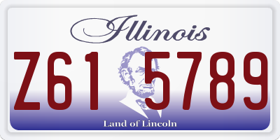 IL license plate Z615789