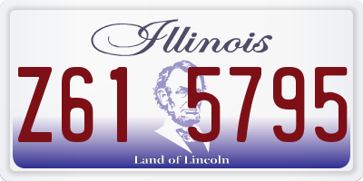 IL license plate Z615795