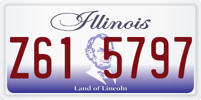 IL license plate Z615797