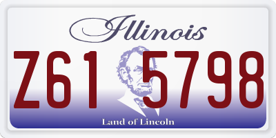 IL license plate Z615798