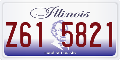 IL license plate Z615821