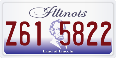 IL license plate Z615822