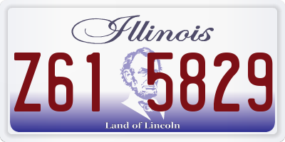 IL license plate Z615829