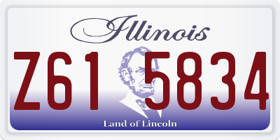 IL license plate Z615834