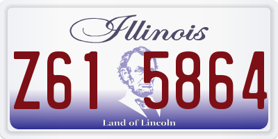 IL license plate Z615864