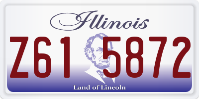 IL license plate Z615872