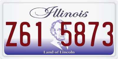 IL license plate Z615873