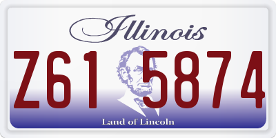 IL license plate Z615874