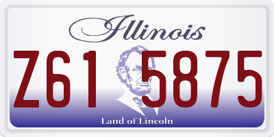 IL license plate Z615875