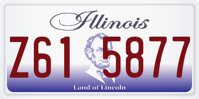 IL license plate Z615877
