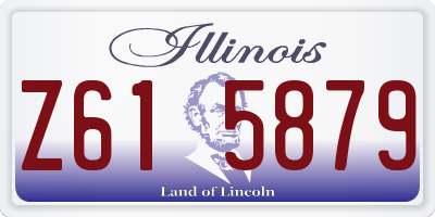 IL license plate Z615879