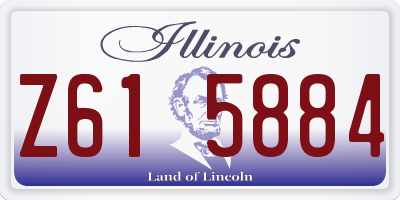 IL license plate Z615884