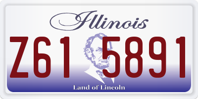 IL license plate Z615891