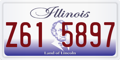 IL license plate Z615897