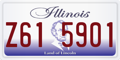 IL license plate Z615901