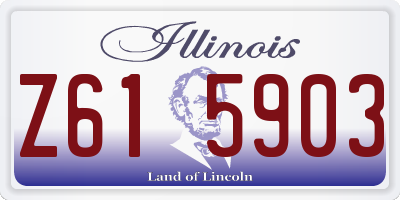 IL license plate Z615903