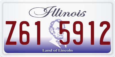 IL license plate Z615912