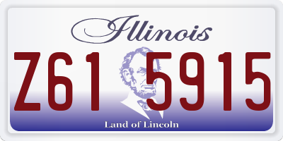 IL license plate Z615915