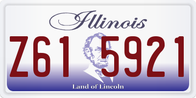 IL license plate Z615921