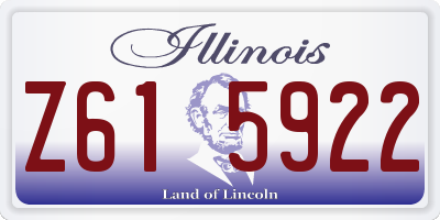 IL license plate Z615922