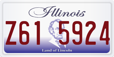 IL license plate Z615924