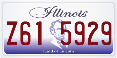 IL license plate Z615929