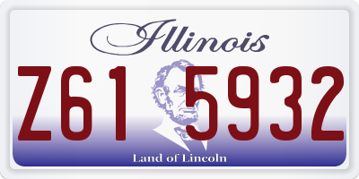 IL license plate Z615932