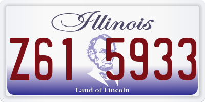 IL license plate Z615933