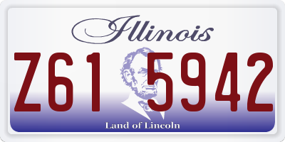 IL license plate Z615942